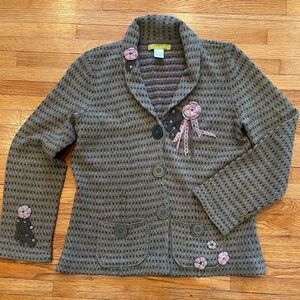 Sigrid Olsen Women’s M Stylish Gray, Green and Pink Women's Jacket